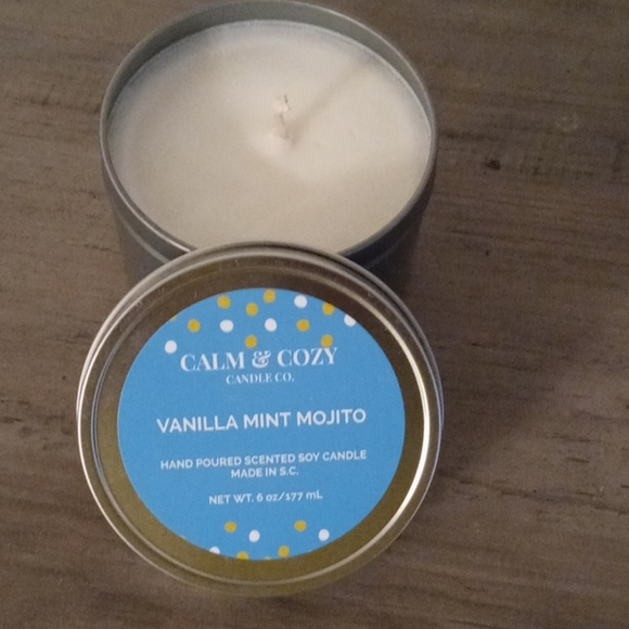 Vanilla Mint Mojito Soy Candle - Picture 1 of 3